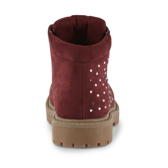 Piper Toddler Girls' Zahra Fashion Hiker Boots Maroon size 8 - Picture 3 of 4